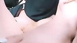 Naked Hijab girl fingering in car