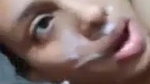 Cute Desi Girl Facial With Cum