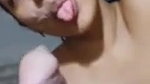 Cute Desi Girl Facial With Cum