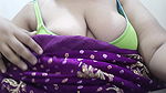 desi Indian horny girl does seducing saree stripping for her boyfriend on webcam part 2.