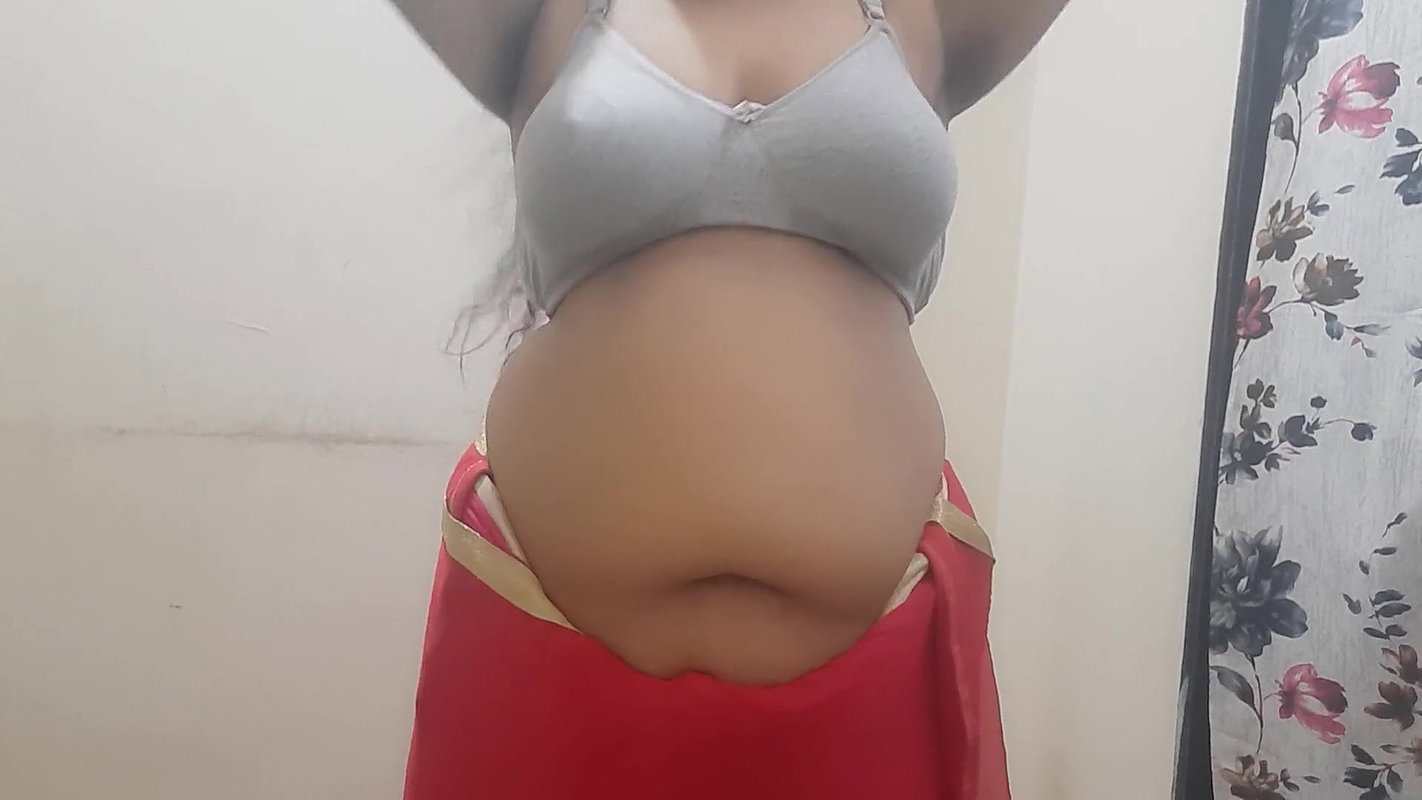 desi Indian naughty horny wife stripping out of saree part 1