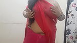 desi Indian naughty horny wife stripping out of saree part 1
