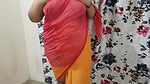 DESI VILLAGE BHABHI CHANGING HER CLOTHES IN BEDROOM WITH CAMERA ON.