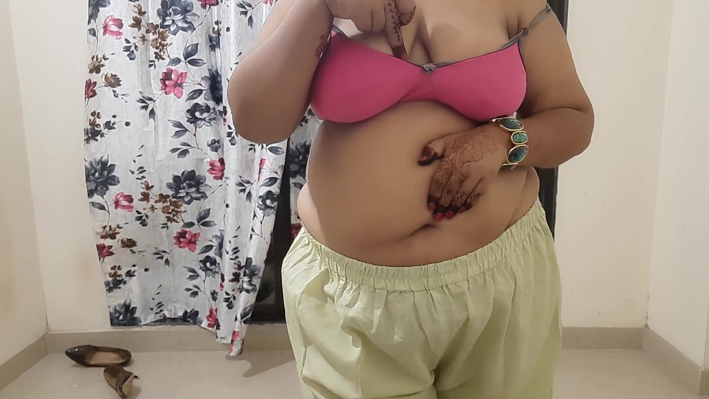Indian desi sexy horny bhabhi getting ready for her suhagrat part 2.