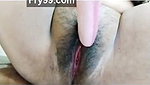 Mallu girl inserting a massager in vagina.