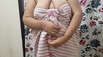 naughty girl in bath towe.. with big juicy boobs.