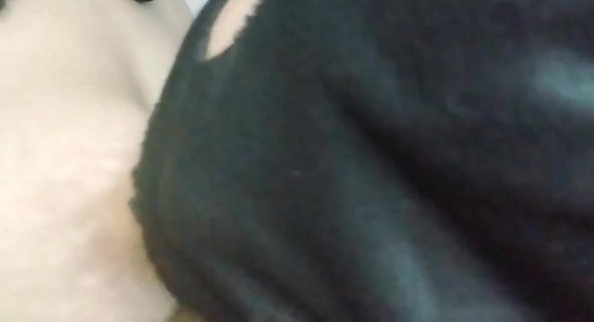 Playing her big boobs.