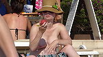 Beautiful babes hot posed on the beach before striptease_b48d247a