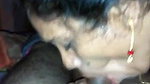 Bhabhi blowjob with hanging boobs,nipples visible
