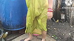 Anita yadav bathing outside with dance. T
