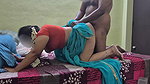 Sexy Body Desi Wife in Red Blouse & Saree Missionary and Doggy Style Pussy Creampie Fucking