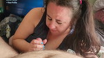 Chub Slut Wife with Pigtails Sucks Chub Husband and Talks Dirty