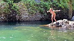 Horny with big boobs Marie Clarence getting naked on the beach_a8dd3175