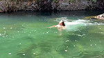 Horny with big boobs Marie Clarence getting naked on the beach_a8dd3175
