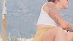 French whore Milky Cooper fucked in the ass at the beach_b251144f