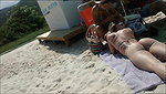 Sexy TATTOO girl with dreadlocks TEASING you in bikini at the beach – Film by Lily Lu – Outdoor SFW_63bcfe07