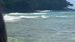 Girl pissing standing on a Public Beach Public Piss Fetish_60585c6c