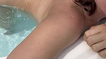 Teen Girl from the Beach makes a Food Fetish right on Dick and Sucks with moans Blowjob POV_8027c256