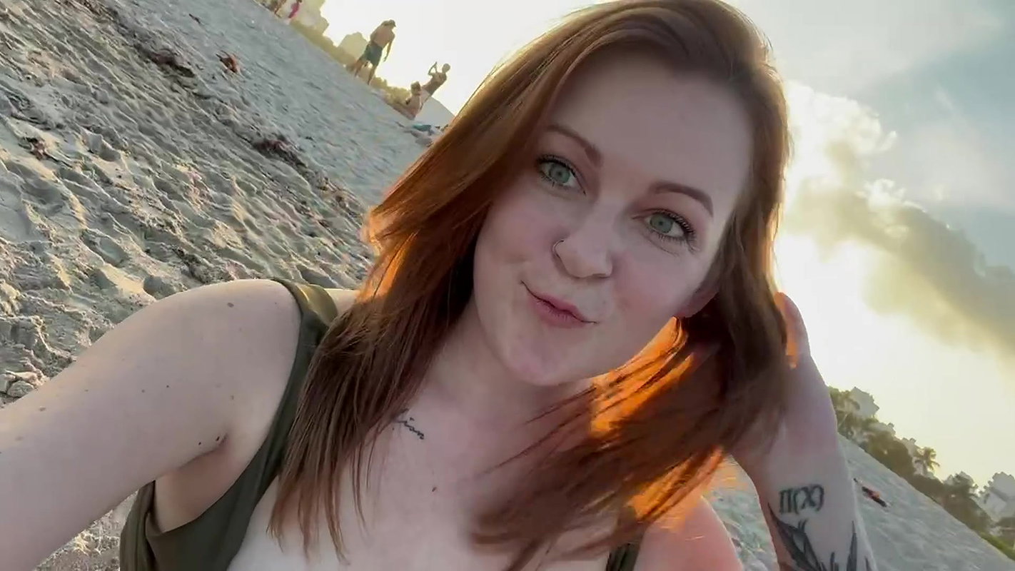 Public Beach Wank thick cum shot by the ocean part 2_b63df61b