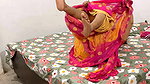 Beautiful Newly Married Indian Bhabhi Big Boobs Hot Sex in Colour Full Dress