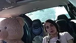 JuliagrosROBERTS 10 closeup hairy pussy show in car