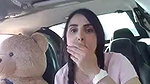 JuliagrosROBERTS 10 closeup hairy pussy show in car