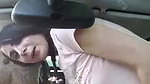 JuliagrosROBERTS 10 closeup hairy pussy show in car