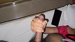 x Jerking a Black dick cumshot by handjob Mustarbating.