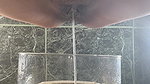 pee desperation in washroom.