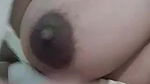 Desi MILF Showing her Big Naked Boobs, brown Tits and Shaved Pussy closeup