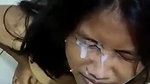 Cute Girl Taking Cum on Face