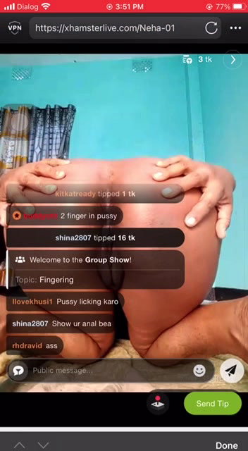 Neha-02 8 ticket show open both holes