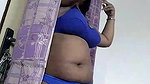 Kanchan05 1 hot stripping in blue lingerie