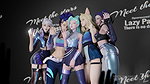 Ahri Akali Evelynn Kaisa and Seraphine Junkerz League of Legends Animated Hentai 3D CGI Video