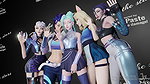 Ahri Akali Evelynn Kaisa and Seraphine Junkerz League of Legends Animated Hentai 3D CGI Video