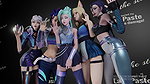 Ahri Akali Evelynn Kaisa and Seraphine Junkerz League of Legends Animated Hentai 3D CGI Video