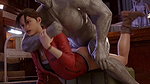 Claire Redfield and Mr. X The Count Resident Evil 2 Animated Hentai 3D CGI Video