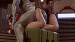 Claire Redfield and Mr. X The Count Resident Evil 2 Animated Hentai 3D CGI Video