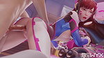 D Va Bewyx Overwatch Animated Hentai 3 D CGI Video