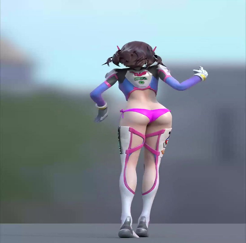D Va Mets SFM Overwatch Animated Hentai 3 D CGI Video 4
