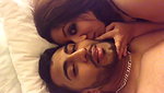 Beauty Teen girl Enjoys in bed with Boyfriend