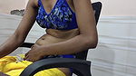 homemade solo sexy hot girl closeup self made video on sitting chair full nude showing her boobs and pussy