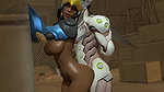 Pharah And Genji Ahroangel Overwatch Animated Hentai 3 D CGI Video