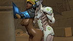 Pharah And Genji Ahroangel Overwatch Animated Hentai 3 D CGI Video
