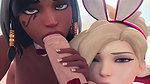 Pharah And Mercy Cakeofcakes Overwatch Animated Hentai 3 D Cgi Video
