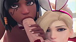 Pharah And Mercy Cakeofcakes Overwatch Animated Hentai 3 D Cgi Video