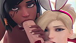 Pharah And Mercy Cakeofcakes Overwatch Animated Hentai 3 D Cgi Video