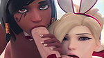 Pharah And Mercy Cakeofcakes Overwatch Animated Hentai 3 D Cgi Video
