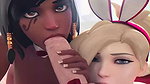 Pharah And Mercy Cakeofcakes Overwatch Animated Hentai 3 D Cgi Video