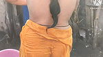 Anita yadav bathing outside with hot